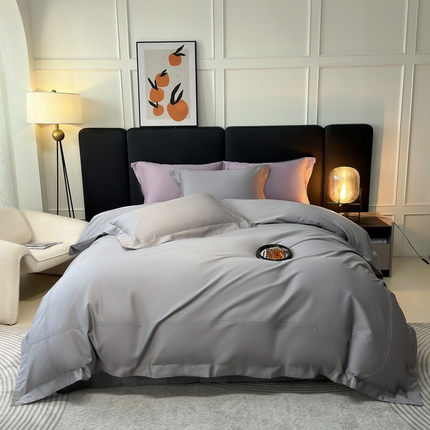 91家纺网 家纺一手货源 找家纺 （总）淼铭家纺 2025新款长绒棉三线埋绳工艺四件套-轩尼诗