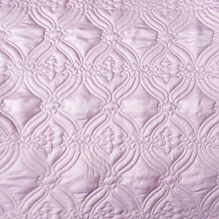 91家纺网 家纺一手货源 找家纺 罗艺轩 2024新款贡缎夹棉中国风新中式系列床裙三件套 中国风-茉莉紫