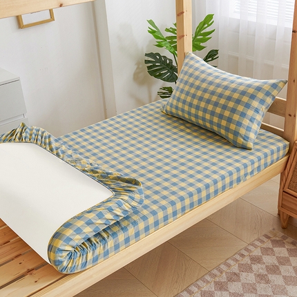 91家纺网 家纺一手货源 找家纺 （总）斯尔顿 2025新款A类全棉色织水洗棉单床笠-第二批