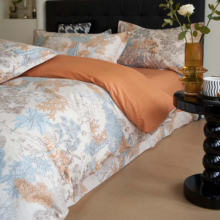 91家纺网 家纺一手货源 找家纺 嘉汀兰 2024新款韩式全棉磨毛印花系列四件套 玛德里