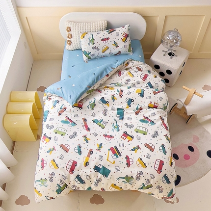 91家纺网 家纺一手货源 找家纺 （总）吉咪兔2024年新品A类60支幼儿园被子三件套宝宝被套纯棉儿童六件套