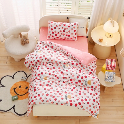 91家纺网 家纺一手货源 找家纺 （总）吉咪兔2024年新品A类60支幼儿园被子三件套宝宝被套纯棉儿童六件套