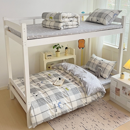 麦伦家居 2024新款40支13372全棉斜纹学生上下铺床品系列 尼克