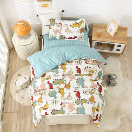 91家纺网 家纺一手货源 找家纺 （总）吉咪兔2024年新品A类60支幼儿园被子三件套宝宝被套纯棉儿童六件套
