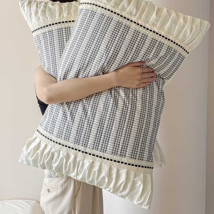 91家纺网 家纺一手货源 找家纺 2024新品小香风纯棉色织小提花四件套--花漾系列 花漾-黑