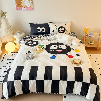 91家纺网 家纺一手货源 找家纺 （总）珺柔家纺 2024新款130*70 全棉大版数码印花四件套