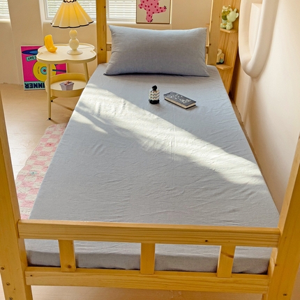 91家纺网 家纺一手货源 找家纺 （总）喜居 2024新款全棉色织学生床笠全棉床笠学生宿舍床笠单床笠