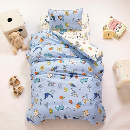 91家纺网 家纺一手货源 找家纺 （总）吉咪兔2024年新品A类60支幼儿园被子三件套宝宝被套纯棉儿童六件套
