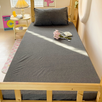 91家纺网 家纺一手货源 找家纺 （总）喜居 2024新款全棉色织学生床笠全棉床笠学生宿舍床笠单床笠