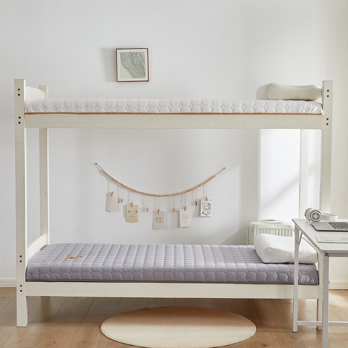 91家纺网 家纺一手货源 找家纺 鹿辉家居（原吉欧力） 2024新款柔肤棉新疆棉花床垫 灰色