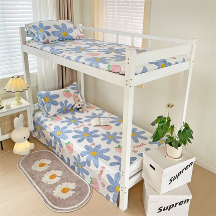 名兮家居 2024新款学生床上下铺全棉床单  小确幸