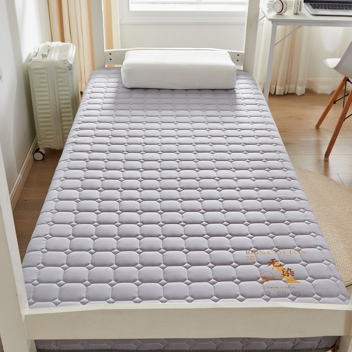 91家纺网 家纺一手货源 找家纺 鹿辉家居（原吉欧力） 2024新款柔肤棉新疆棉花床垫 灰色