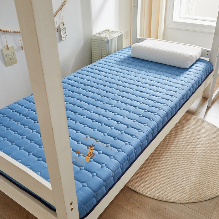 91家纺网 家纺一手货源 找家纺 鹿辉家居（原吉欧力） 2024新款柔肤棉新疆棉花床垫 蓝色