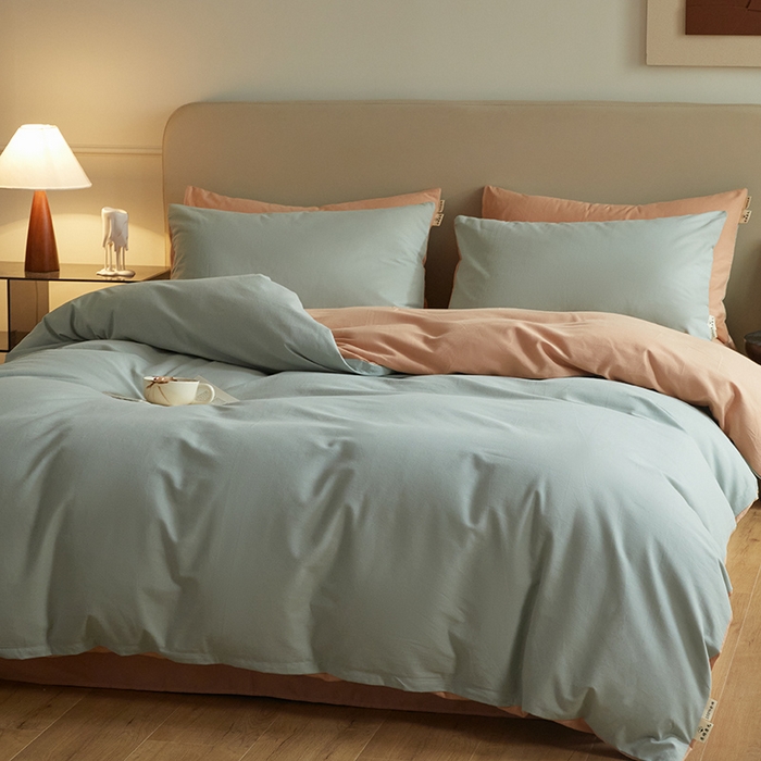 91家纺网 家纺一手货源 找家纺 （总）澳梵家居 2024新款秋冬纯色全棉磨毛四件套--素色如锦系列