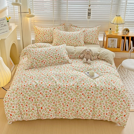 好亿来  2025新款植物羊绒加厚斜纹磨毛单被套 不知春