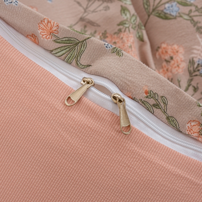 91家纺网 家纺一手货源 找家纺 富之航家纺 2024新款小清新床盖四件套公主风提花针织棉床盖四件套 玉隐