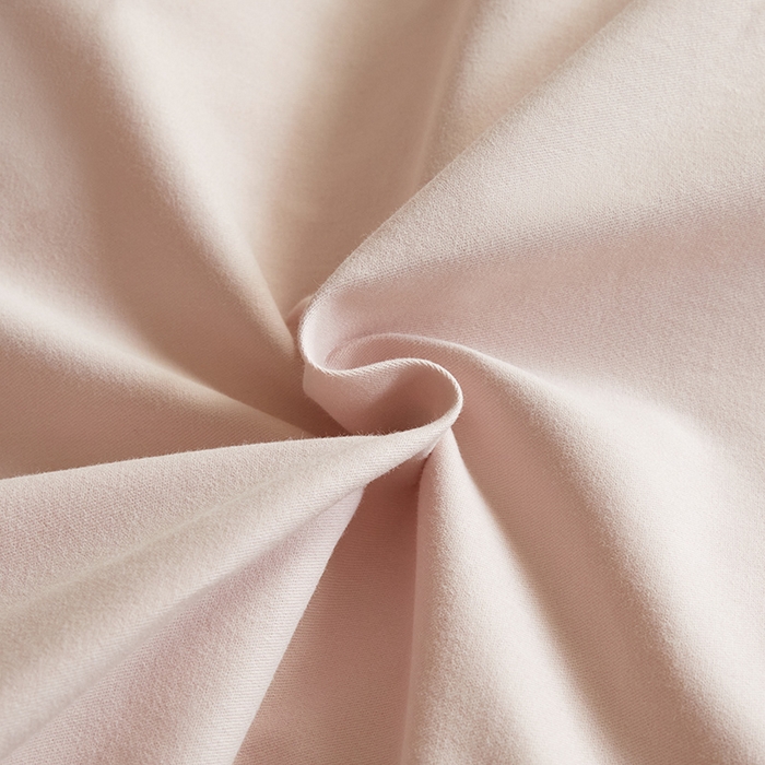 91家纺网 家纺一手货源 找家纺 澳梵家居 2024新款秋冬纯色全棉磨毛四件套--素色如锦系列 珊瑚粉-雪莲紫