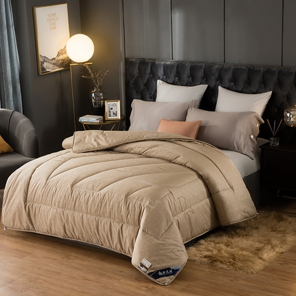 91家纺网 家纺一手货源 找家纺 （总）2024新款臻品驼毛被加厚保暖冬被学生被子被芯