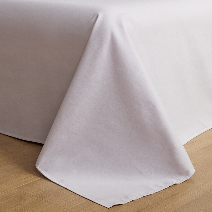 91家纺网 家纺一手货源 找家纺 澳梵家居 2024新款秋冬纯色全棉磨毛四件套--素色如锦系列 珊瑚粉-雪莲紫