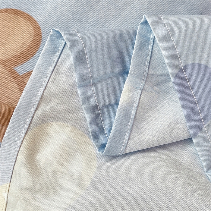 91家纺网 家纺一手货源 找家纺 名兮家居 2024新款学生床上下铺全棉床单  抱抱熊