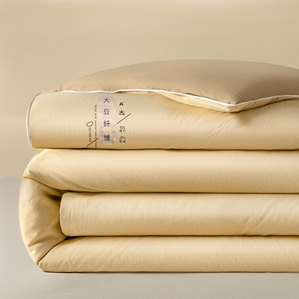 91家纺网 家纺一手货源 找家纺 （总）莱登卡奴 2025春夏款A类糯糯棉麻绳烫画款大豆被夏被