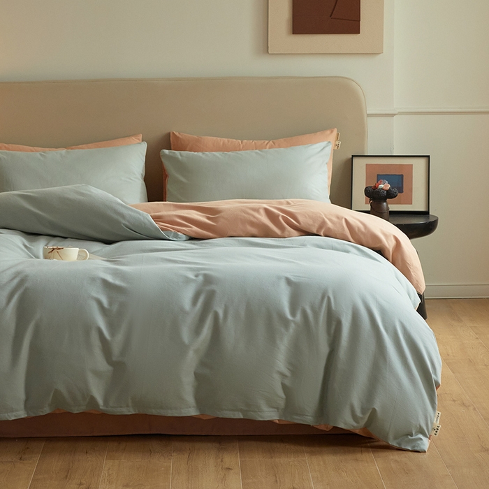 91家纺网 家纺一手货源 找家纺 （总）澳梵家居 2024新款秋冬纯色全棉磨毛四件套--素色如锦系列