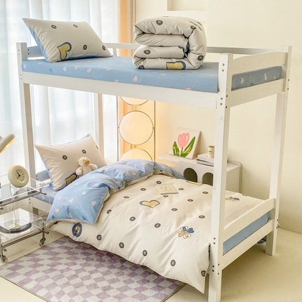 寐眠 2024新款A类全棉印花学生三件套四件套 欢乐时光