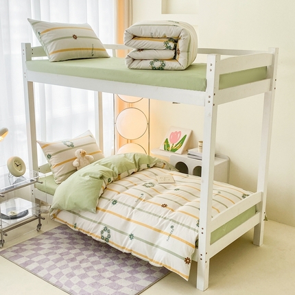 寐眠 2024新款A类全棉印花学生三件套四件套 小雏菊