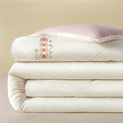 91家纺网 家纺一手货源 找家纺 （总）莱登卡奴 2025春夏款A类糯糯棉麻绳烫画款大豆被夏被