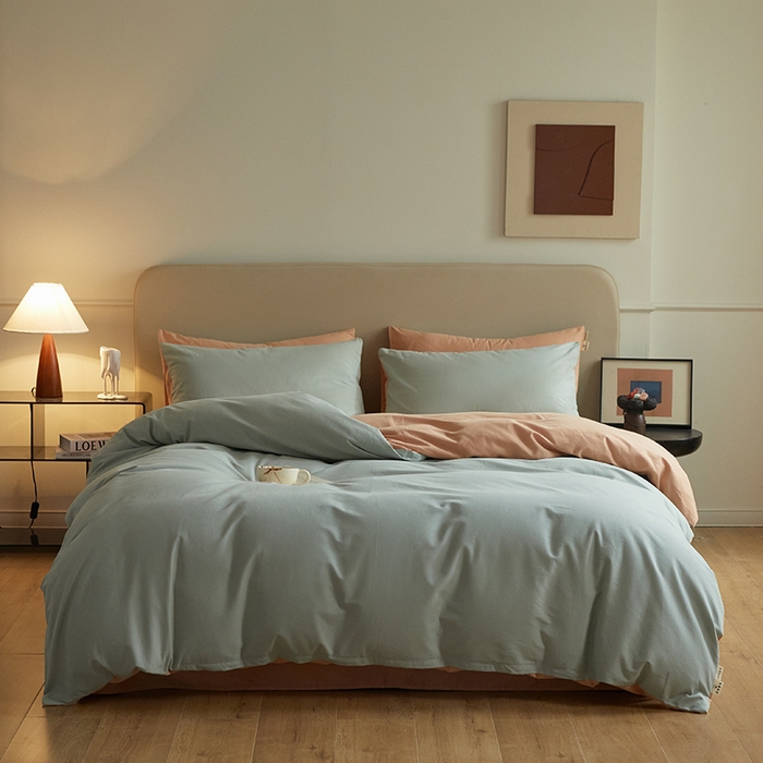 91家纺网 家纺一手货源 找家纺 （总）澳梵家居 2024新款秋冬纯色全棉磨毛四件套--素色如锦系列