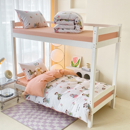 寐眠 2024新款A类全棉印花学生三件套四件套 甜蜜鼠了