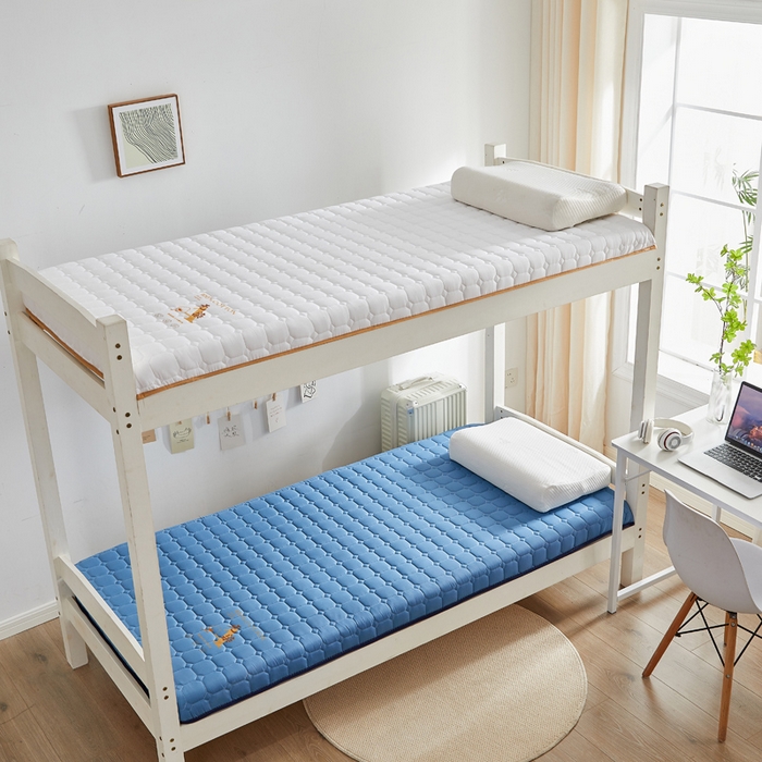 91家纺网 家纺一手货源 找家纺 鹿辉家居（原吉欧力） 2024新款柔肤棉新疆棉花床垫 蓝色