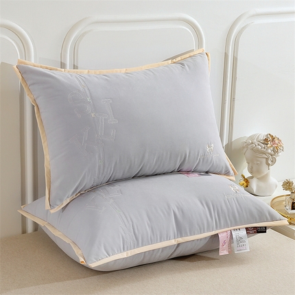 91家纺网 家纺一手货源 找家纺 （总）梦叶草 2025枕芯抗菌防螨丝柔集酒店枕芯舒适护颈枕头