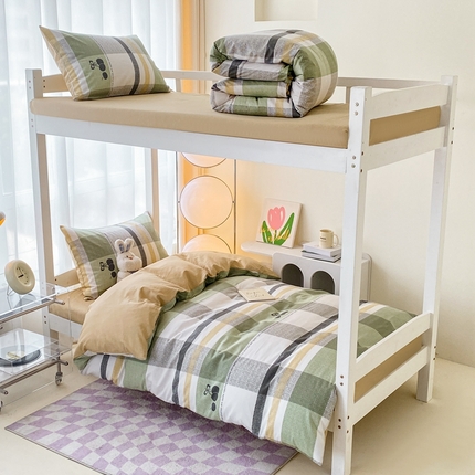 寐眠 2024新款A类全棉印花学生三件套四件套 构思樱桃