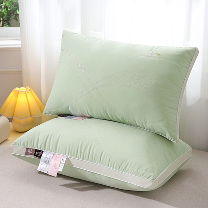 91家纺网 家纺一手货源 找家纺 （总）梦叶草 2025枕芯抗菌防螨丝柔集酒店枕芯舒适护颈枕头