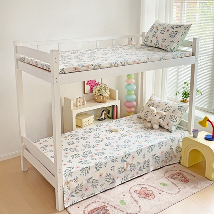 91家纺网 家纺一手货源 找家纺 （总）名兮家居 2024新款学生床上下铺全棉床单 