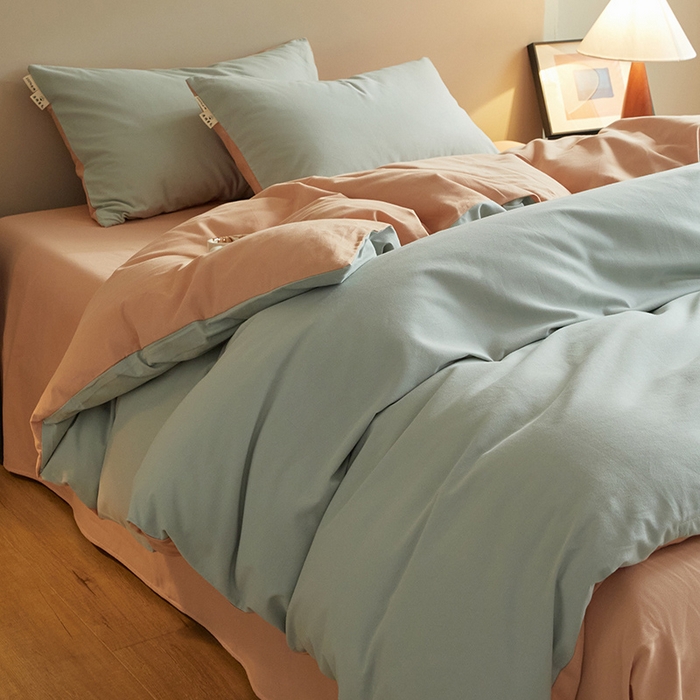 91家纺网 家纺一手货源 找家纺 （总）澳梵家居 2024新款秋冬纯色全棉磨毛四件套--素色如锦系列