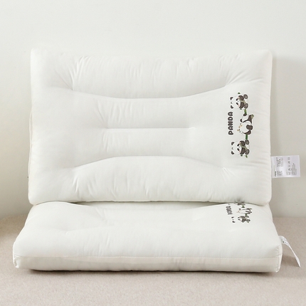 91家纺网 家纺一手货源 找家纺 （总）梦叶草 2024新款母婴熊猫躺平枕趴睡平枕枕头儿童学生枕芯成人护颈枕芯