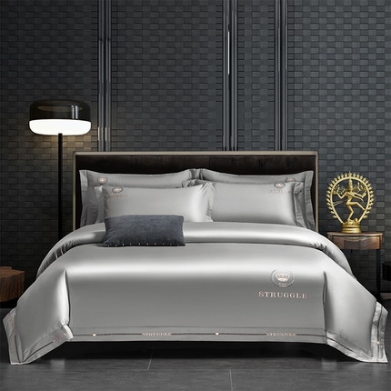 91家纺网 家纺一手货源 找家纺 （总）博之洋婚庆 2025新款全棉贡缎长绒棉刺绣四件套-炫丽人生系列