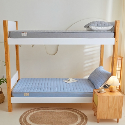 鑫钰 2025新款学生宿舍A类水洗棉大豆夹棉系列-简格 简格-宾利蓝