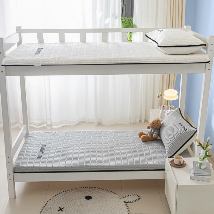 91家纺网 家纺一手货源 找家纺 鑫钰 2024新款学生季学生宿舍上下铺床垫-minmin minmin-相思灰