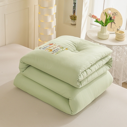 91家纺网 家纺一手货源 找家纺 （总）有货 2024新款锦鲤针织被学生季学生被A类针织被纯色冬被春秋被