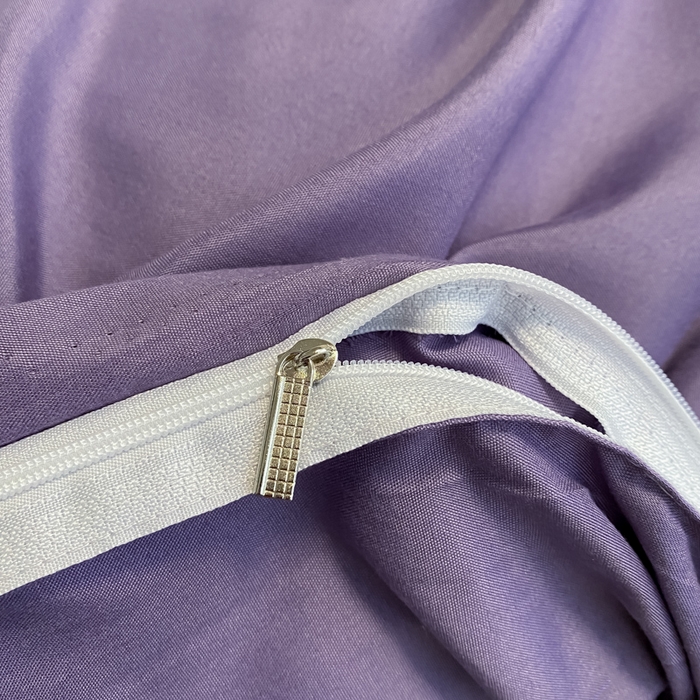 91家纺网 家纺一手货源 找家纺 悦织湾家纺 2025新款纯色床单款芦荟棉四件套 慕尚紫