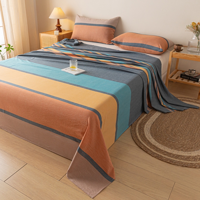 91家纺网 家纺一手货源 找家纺 卡伦家纺 2025新款全棉色织水洗棉床单学生宿舍单人双人床单系列斯诺克