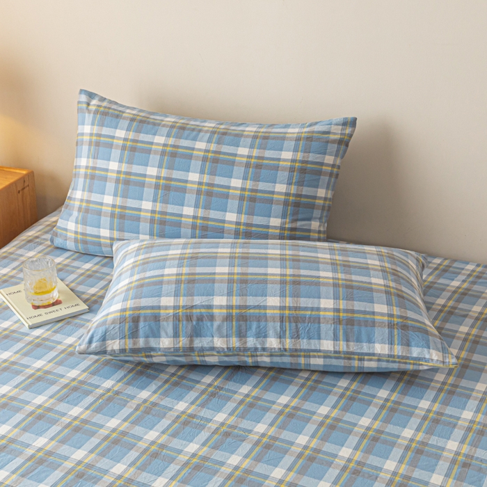 91家纺网 家纺一手货源 找家纺 卡伦家纺 2025新款全棉色织水洗棉床单学生宿舍单人双人床单系列莫妮兰