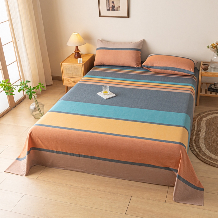 91家纺网 家纺一手货源 找家纺 卡伦家纺 2025新款全棉色织水洗棉床单学生宿舍单人双人床单系列斯诺克