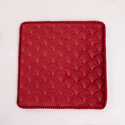 91家纺网 家纺一手货源 找家纺 （总）爱家居 2024新款荷兰绒夹棉绗缝记忆棉坐垫圆垫飘窗垫-烟花