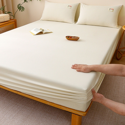 91家纺网 家纺一手货源 找家纺 （总）2024新款A类云朵棉纯色床笠