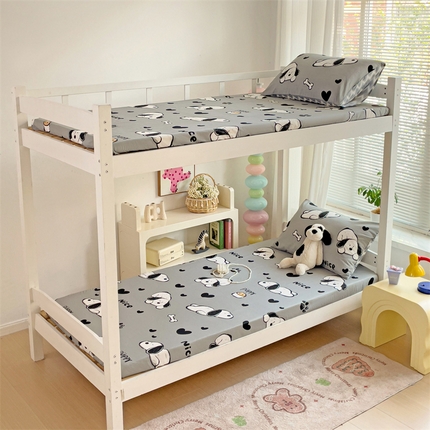 91家纺网 家纺一手货源 找家纺 （总）名兮家居 2024新款学生床上下铺全棉床笠