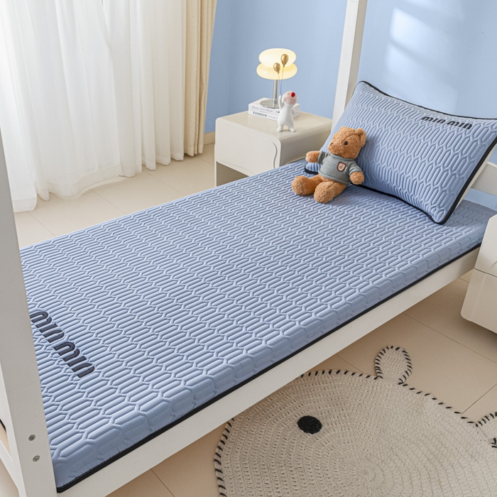 91家纺网 家纺一手货源 找家纺 鑫钰 2024新款学生季学生宿舍上下铺床垫-minmin minmin-宾利蓝